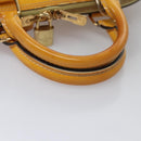 LOUIS VUITTON Monogram Vernis Alma PM Hand Bag Citrin M90101 LV Auth EC497-7