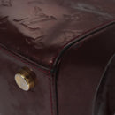 LOUIS VUITTON Vernis Blair MM Hand Bag 2way Rouge Favist M91690 LV Auth EC506-15