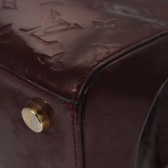 LOUIS VUITTON Vernis Blair MM Hand Bag 2way Rouge Favist M91690 LV Auth EC506