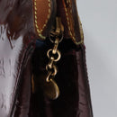 LOUIS VUITTON Vernis Blair MM Hand Bag 2way Rouge Favist M91690 LV Auth EC506-18