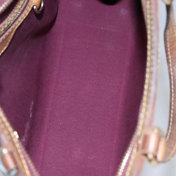 LOUIS VUITTON Vernis Blair MM Hand Bag 2way Rouge Favist M91690 LV Auth EC506