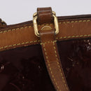LOUIS VUITTON Vernis Blair MM Handtasche 2-Wege Rouge Favist M91690 LV Auth EC506-11
