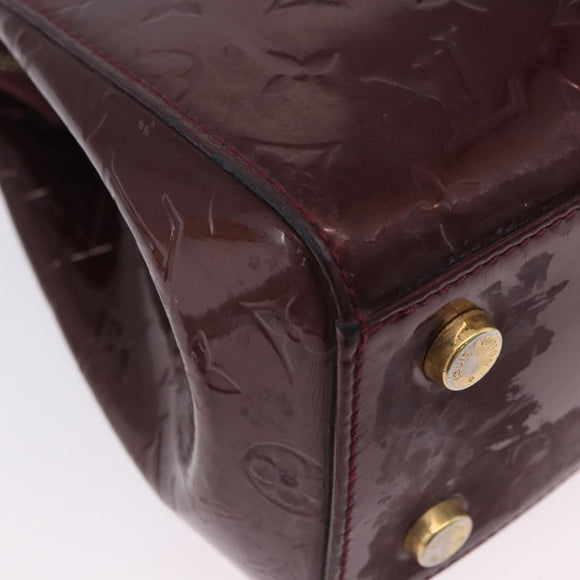 LOUIS VUITTON Vernis Blair MM Handtasche 2-Wege Rouge Favist M91690 LV Auth EC506