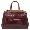 LOUIS VUITTON Vernis Blair MM Handtasche 2-Wege Rouge Favist M91690 LV Auth EC506-13