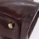 LOUIS VUITTON Vernis Blair MM Handtasche 2-Wege Rouge Favist M91690 LV Auth EC506-30