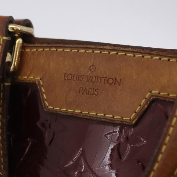 LOUIS VUITTON Vernis Blair MM Handtasche 2-Wege Rouge Favist M91690 LV Auth EC506