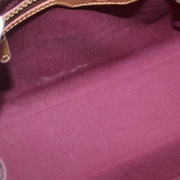 LOUIS VUITTON Vernis Blair MM Handtasche 2-Wege Rouge Favist M91690 LV Auth EC506