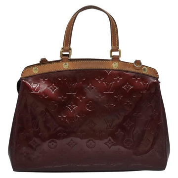LOUIS VUITTON Vernis Blair MM Hand Bag 2way Rouge Favist M91690 LV Auth EC506 - 0