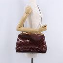 LOUIS VUITTON Vernis Blair MM Handtasche 2-Wege Rouge Favist M91690 LV Auth EC506-41