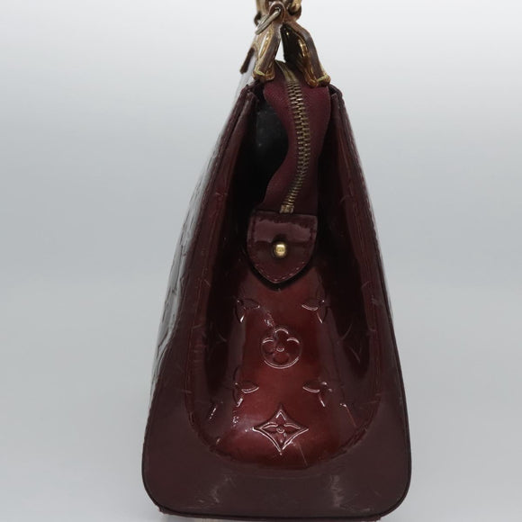 LOUIS VUITTON Vernis Blair MM Hand Bag 2way Rouge Favist M91690 LV Auth EC506
