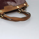 LOUIS VUITTON Vernis Blair MM Hand Bag 2way Rouge Favist M91690 LV Auth EC506-7