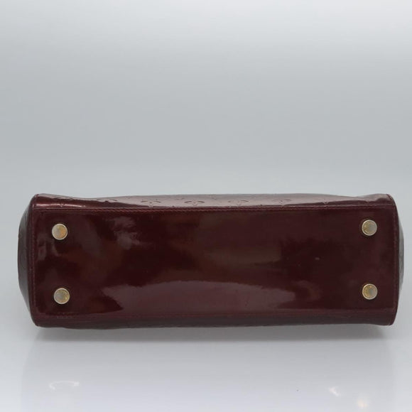 LOUIS VUITTON Vernis Blair MM Hand Bag 2way Rouge Favist M91690 LV Auth EC506