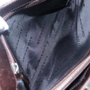 BURBERRY Nova Check Hand Bag Canvas Beige Auth EC510-11