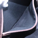 BURBERRY Nova Check Hand Bag Canvas Beige Auth EC510-12