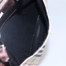 BURBERRY Nova Check Hand Bag Canvas Beige Auth EC510-22