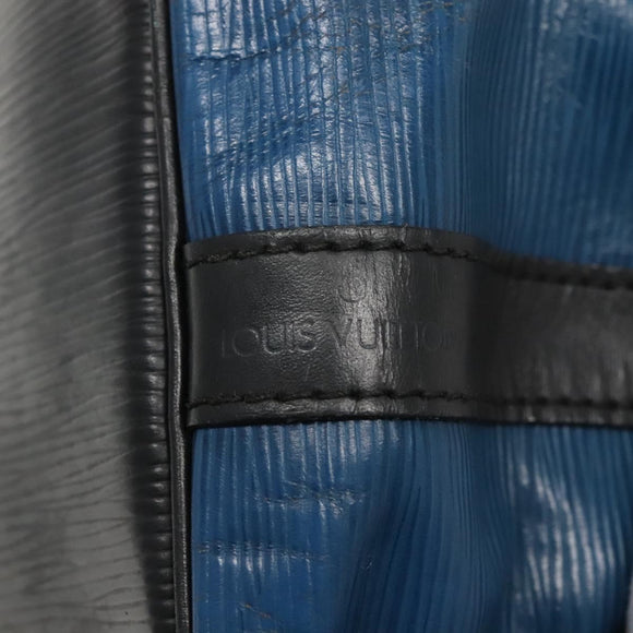 LOUIS VUITTON Epi Petit Noe Shoulder Bag Bicolor Black Blue M44152 Auth EC511