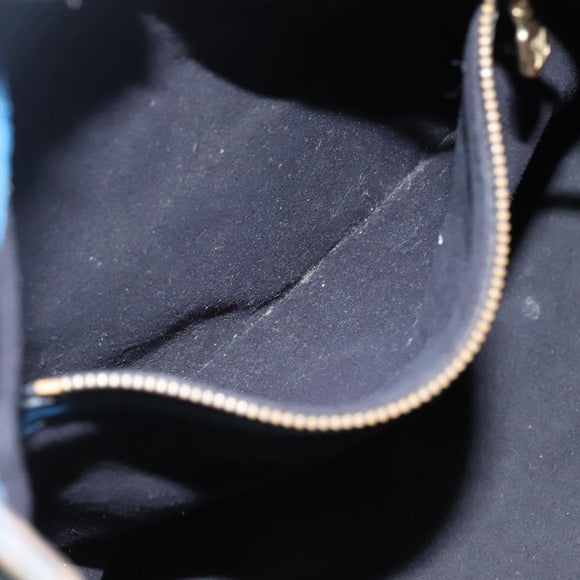 LOUIS VUITTON Epi Petit Noe Shoulder Bag Bicolor Black Blue M44152 Auth EC511