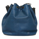 LOUIS VUITTON Epi Petit Noe Shoulder Bag Bicolor Black Blue M44152 Auth EC511-2