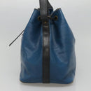 LOUIS VUITTON Epi Petit Noe Shoulder Bag Bicolor Black Blue M44152 Auth EC511-4