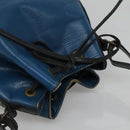 LOUIS VUITTON Epi Petit Noe Shoulder Bag Bicolor Black Blue M44152 Auth EC511-6