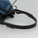 LOUIS VUITTON Epi Petit Noe Shoulder Bag Bicolor Black Blue M44152 Auth EC511-7
