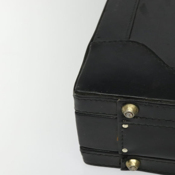 GUCCI Web Sherry Line Attache case Hand Bag Leather Red Black Green Auth EC515