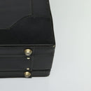 GUCCI Web Sherry Line Attache case Hand Bag Leather Red Black Green Auth EC515-16