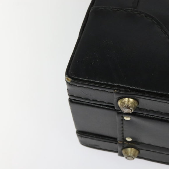 GUCCI Web Sherry Line Attache case Hand Bag Leather Red Black Green Auth EC515