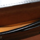 GUCCI Web Sherry Line Attache case Hand Bag Leather Red Black Green Auth EC515-21