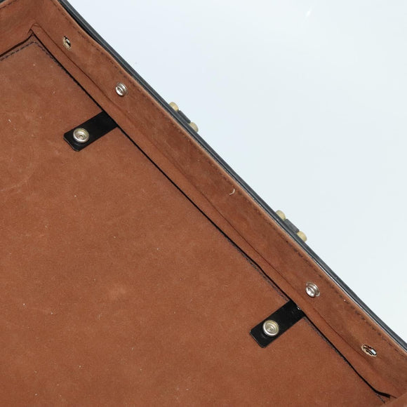 GUCCI Web Sherry Line Attache case Hand Bag Leather Red Black Green Auth EC515