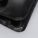 CELINE Shoulder Bag Leather Black Gold Auth EC517-10