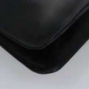 CELINE Shoulder Bag Leather Black Gold Auth EC517-12