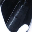 CELINE Shoulder Bag Leather Black Gold Auth EC517-17