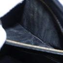 CELINE Shoulder Bag Leather Black Gold Auth EC517-21