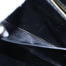 CELINE Shoulder Bag Leather Black Gold Auth EC517-12