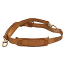 LOUIS VUITTON Adjustable Shoulder Strap Leather 36.6""-44.1"" Beige Auth EC522-2