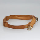 LOUIS VUITTON Adjustable Shoulder Strap Leather 36.6""-44.1"" Beige Auth EC522-4