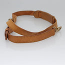 LOUIS VUITTON Adjustable Shoulder Strap Leather 36.6""-44.1"" Beige Auth EC522-5