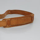 LOUIS VUITTON Adjustable Shoulder Strap Leather 36.6""-44.1"" Beige Auth EC522-6