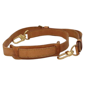 LOUIS VUITTON Adjustable Shoulder Strap Leather 36.6""-44.1"" Beige Auth EC523 - 0