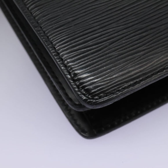 LOUIS VUITTON Epi Capuchin Shoulder Bag Black M52342 LV Auth EC524