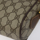 GUCCI GG Supreme Web Sherry Line Bag PVC Beige Gold Red 56 02 087 Auth EC527-15