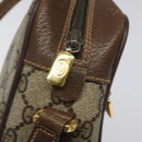 GUCCI GG Supreme Web Sherry Line Bag PVC Beige Gold Red 56 02 087 Auth EC527-16