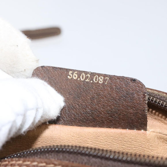 GUCCI GG Supreme Web Sherry Line Bag PVC Beige Gold Red 56 02 087 Auth EC527