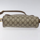 GUCCI GG Supreme Web Sherry Line Bag PVC Beige Gold Red 56 02 087 Auth EC527-9