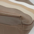 CELINE Shoulder Bag Leather Brown Gold Auth EC529-15