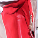 CELINE Shoulder Bag Leather Brown Gold Auth EC529-19