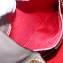 CELINE Shoulder Bag Leather Brown Gold Auth EC529-20