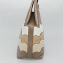 CELINE Shoulder Bag Leather Brown Gold Auth EC529-3