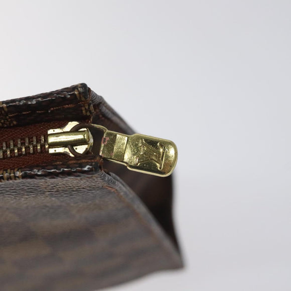 LOUIS VUITTON Damier Ebene Poche Toilette 26 Pouch N47543 LV Auth EC531